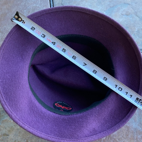 Unworn vintage Purple Wool Fedora - Picture 4 of 6